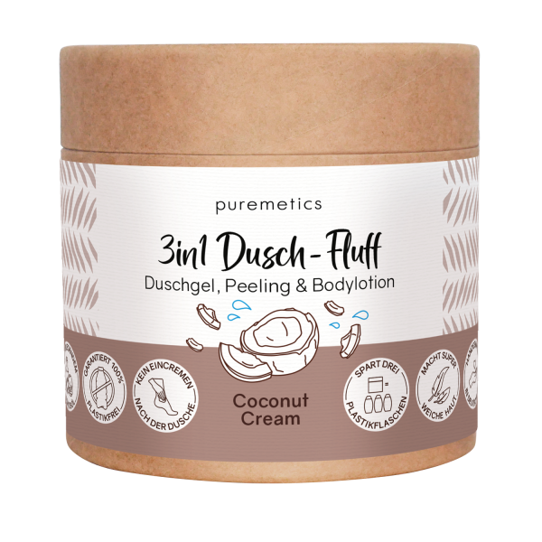 3 in 1 Dusch-Fluff "Coconut Cream"