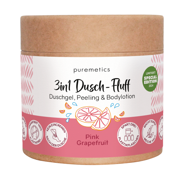 3 in 1 Dusch-Fluff "Pink Grapefruit"